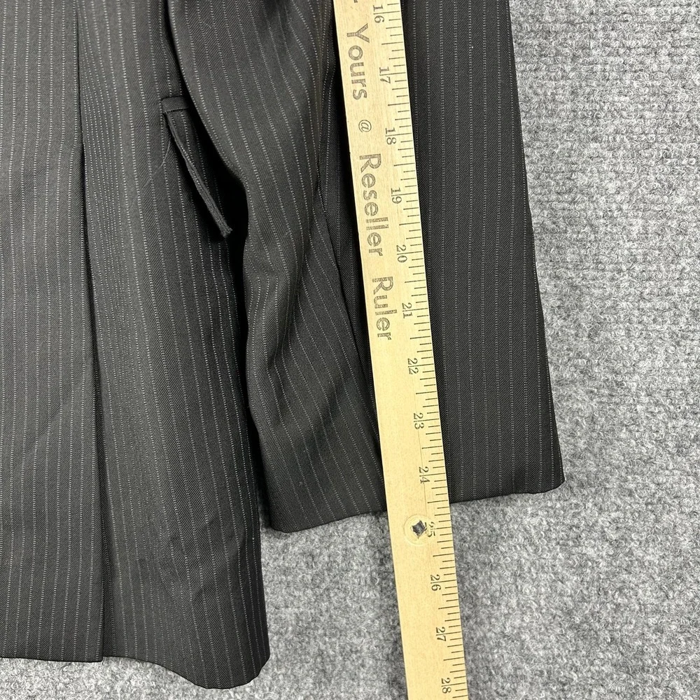 Brooks Brothers Regent Suit‎ Jacket Mens 44 Gray Pinstripe Wool Two Button Italy